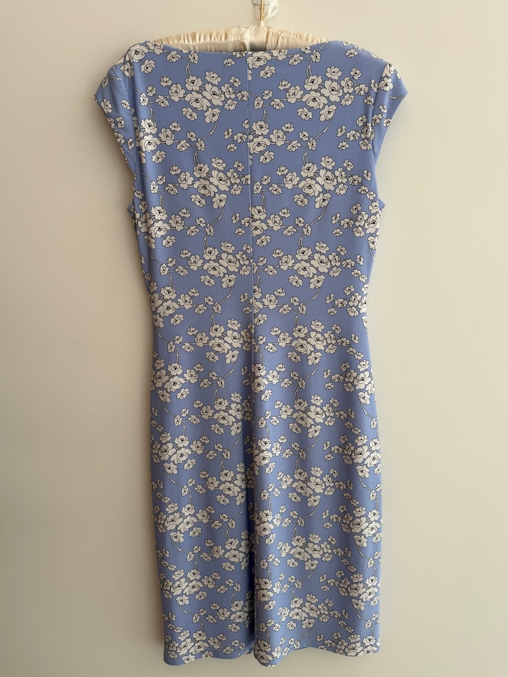 LAUREN Ralph Lauren Faux Wrap Front Midi Dress Floral V Neck Party Occasion Chic - Picture 9 of 15